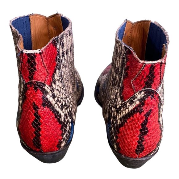 #113 GOLDEN GOOSE Snakeskin Booties - Picture 4 of 11